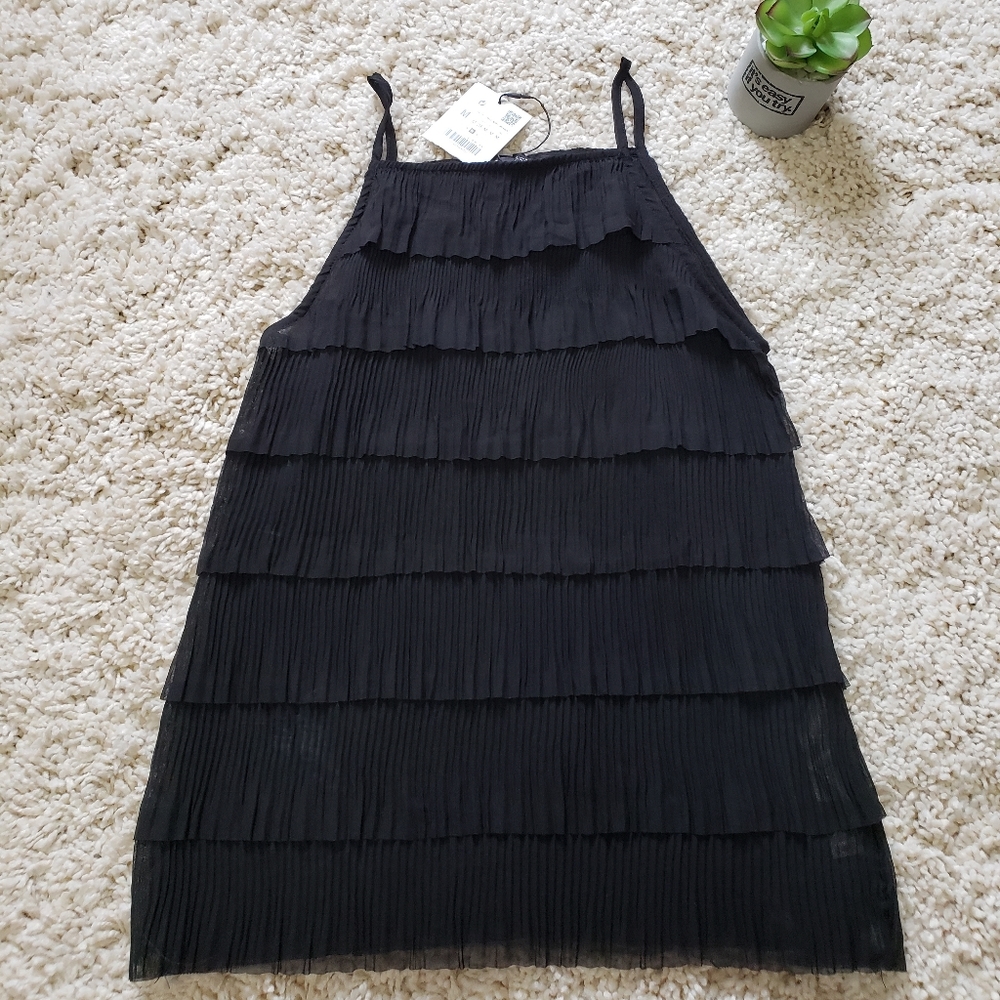 Zara Black Top 100% polyester